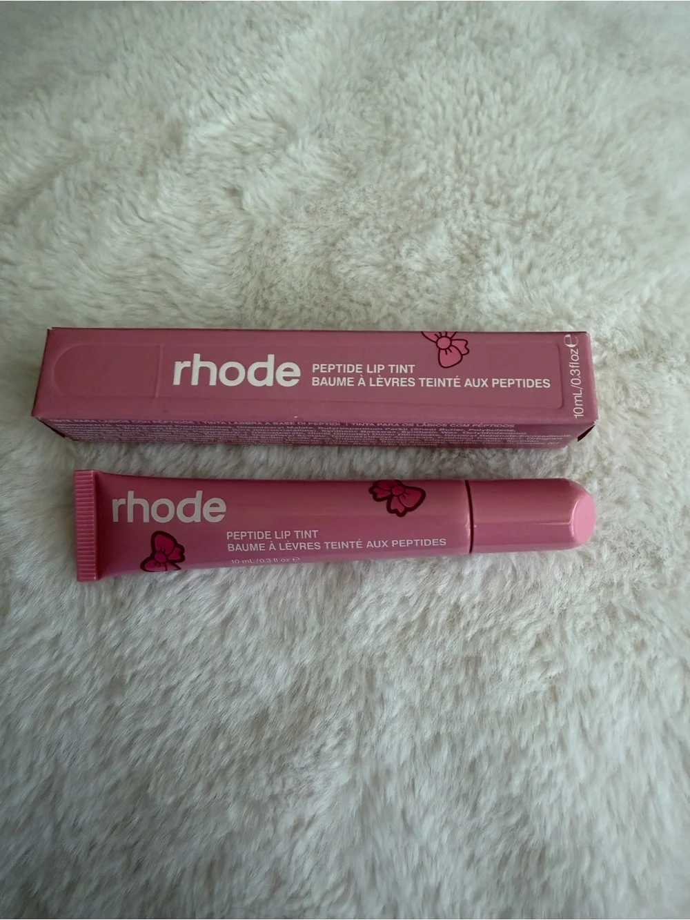RHODE Peptide Lip Tint - Rose Pink Tube & Box